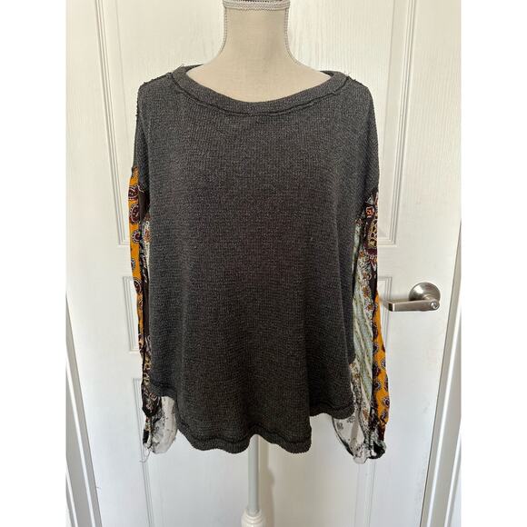 We the Free People Blossom Thermal Top Black Size Small - Picture 8 of 10